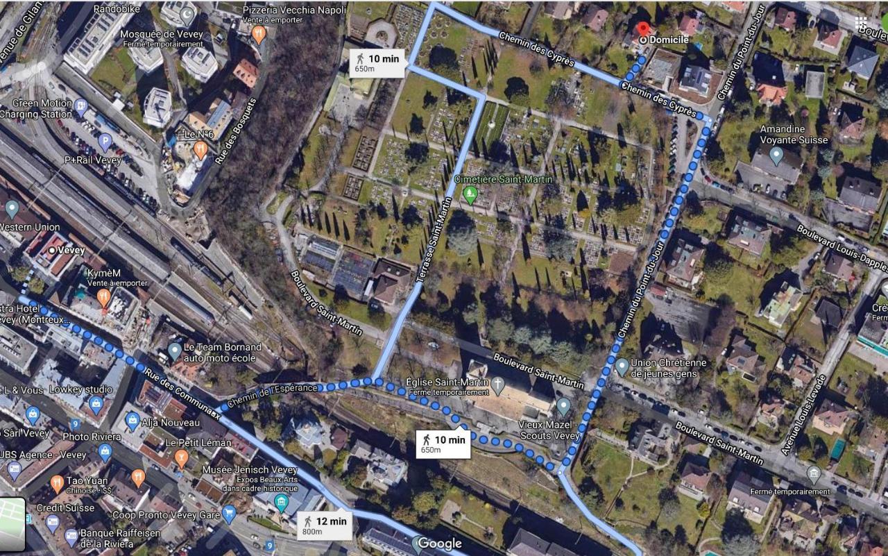 Les Cypres Lägenhet Vevey Exteriör bild